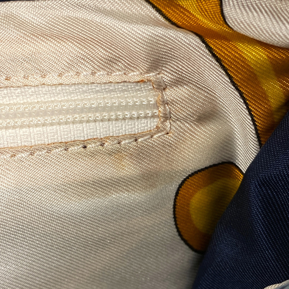 Christian Dior Saddle Bag Handbag Shoulder Denim Blue Beige - Picture 10 of 12